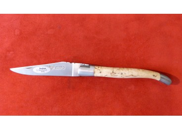 Couteau Laguiole en Aubrac 1 pièce 12cm Manche Cactus Blanc 2
